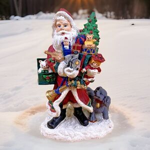 Santa's From Around The World American Santa Figurine 1994 Made in China